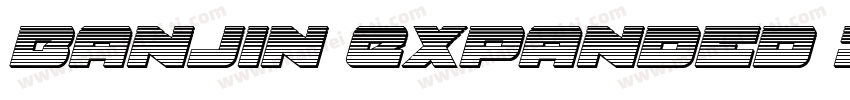 Banjin Expanded Italic字体转换